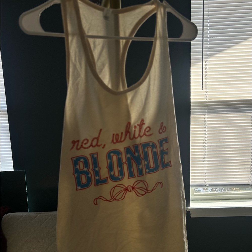 Red, White, and Blonde Top